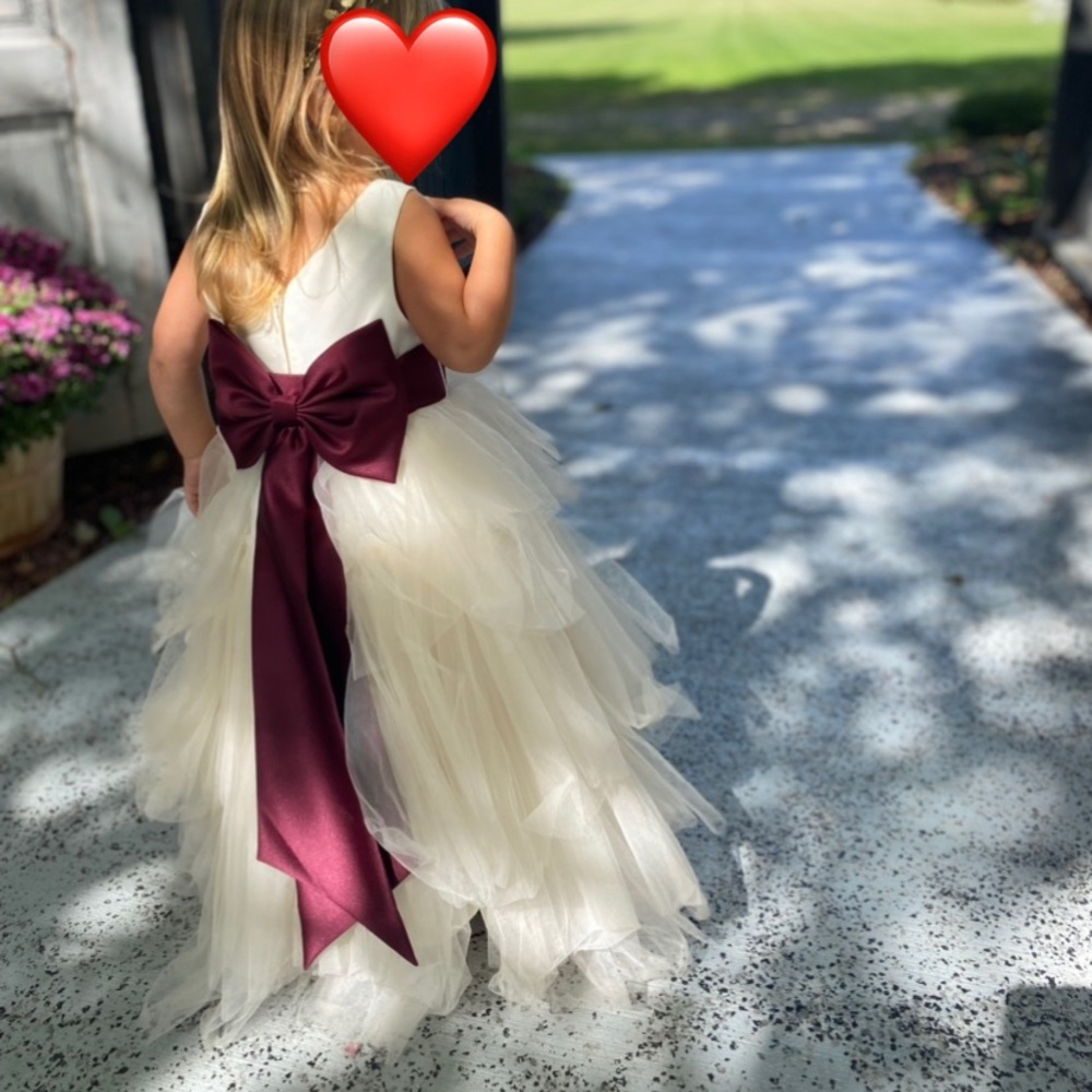 Rare Editions Ivory Flower Girl Dress